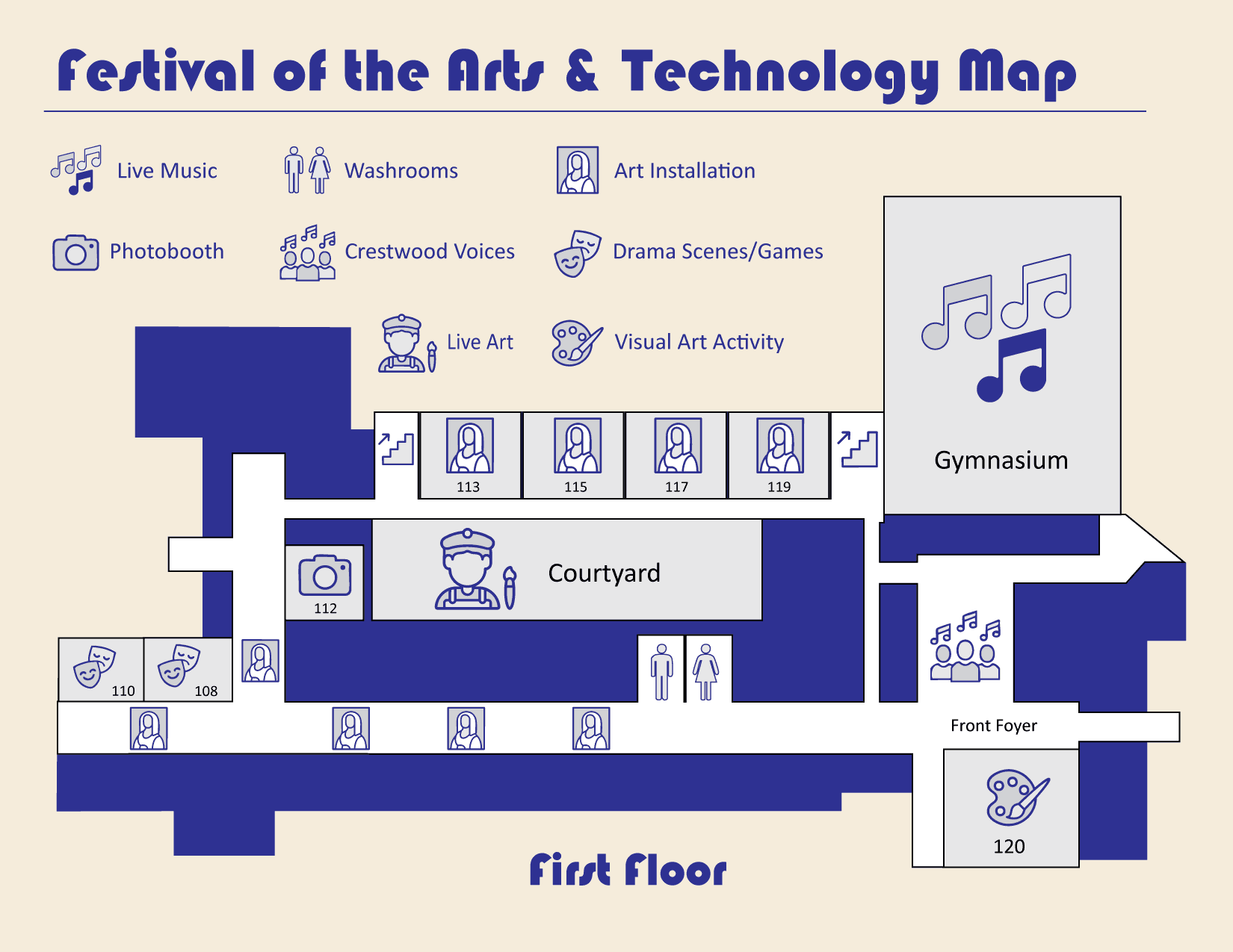 Floor 1 Map